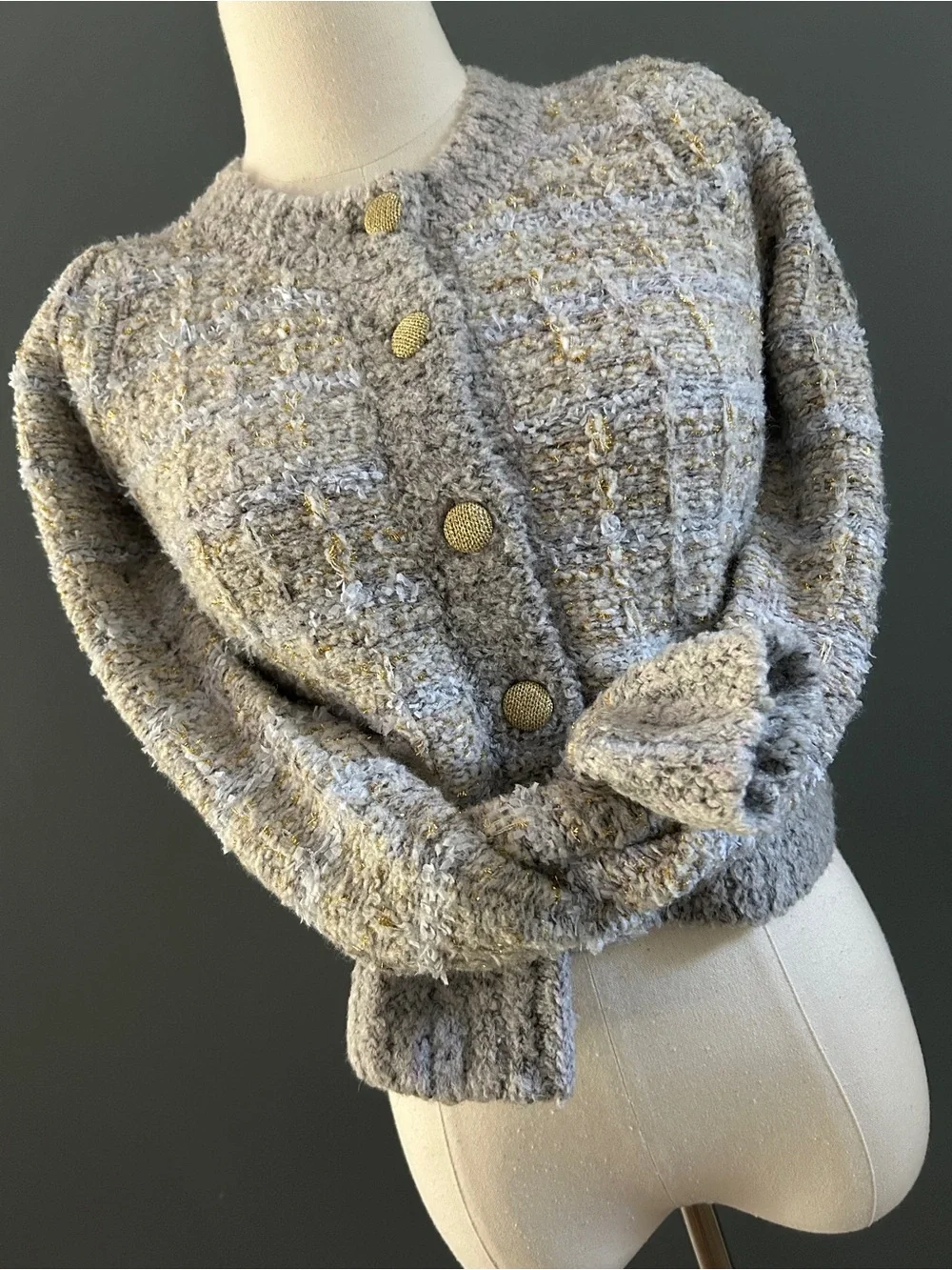 LoveShackFancy Saxon Crop Cardigan